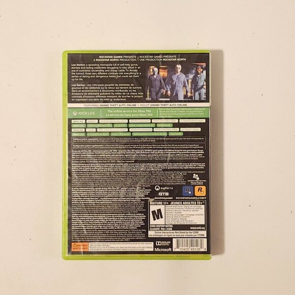 GRAND THEFT AUTO 5 Video Game Rockstar Games with Map of Los Santos + Towns 2013 - Picture 6 of 13